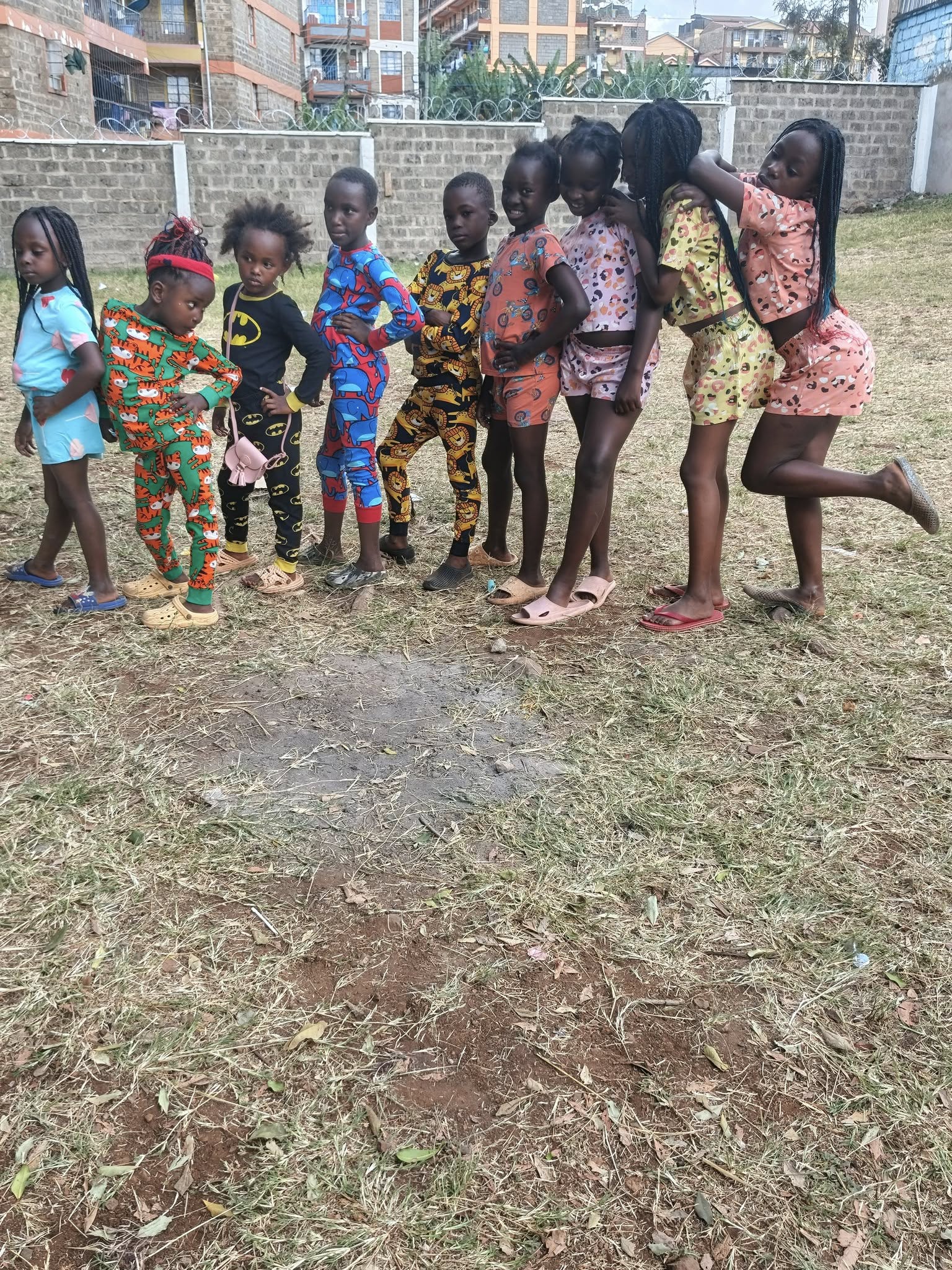 Children tending to a community garden